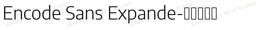 Encode Sans Expande字体转换